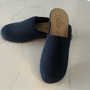Navy Anti-Shock Mules by Fly Flot